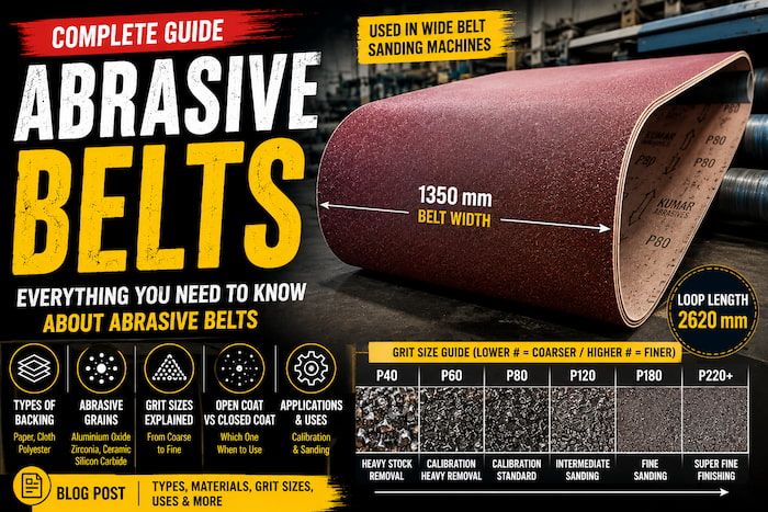 Abrasive Belts Explained: Construction, Types, and How to Choose the Right One for Sanding and Calibration | KEIPL | Thumbnail