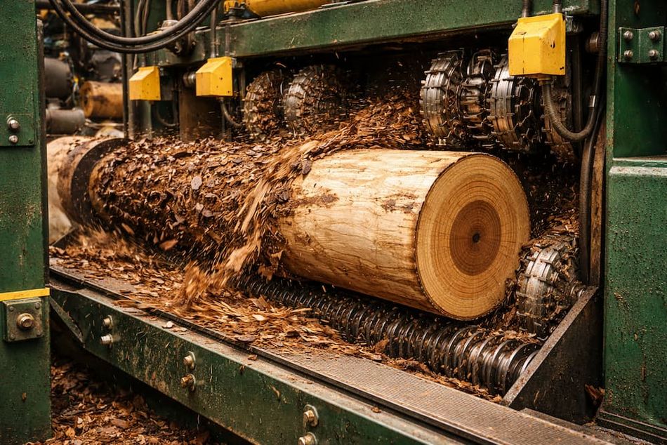 Log Debarking (AI generated
image)