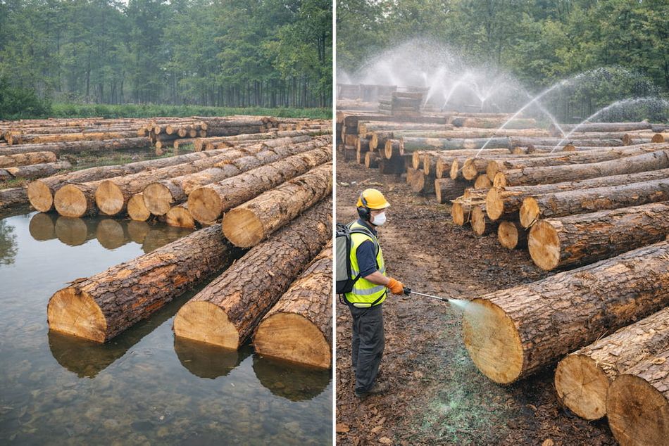 Log Moistening (AI generated
image)