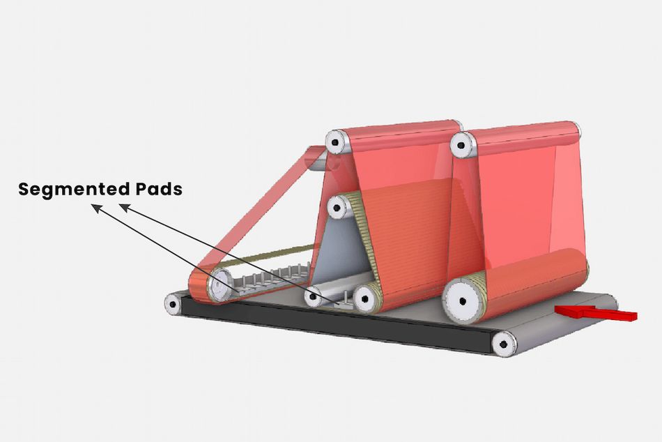 Cross Belt Sanding Machine Segmented
Pads